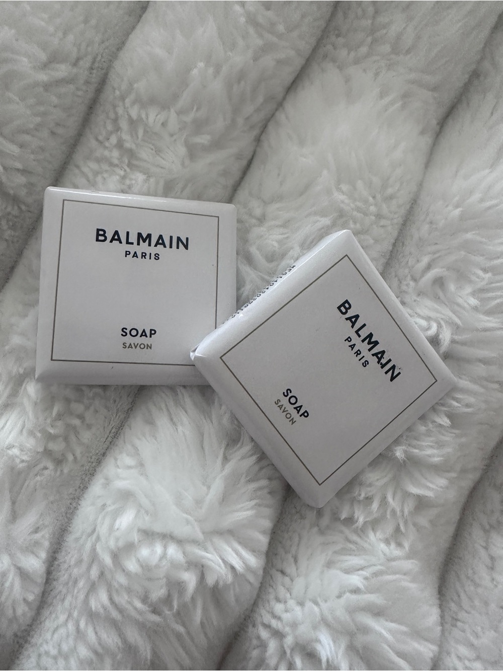 Balmain White Guest Soaps - Set of Two